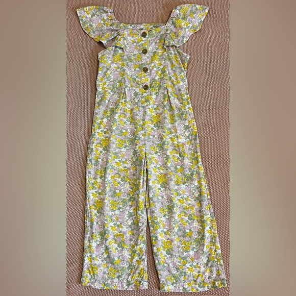 Carter's Other - Carter's Floral Jumpsuit in Yellow and Green